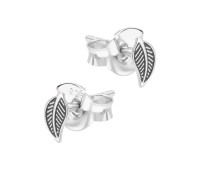 Leaf Shaped Silver Stud Earring  STS-6551